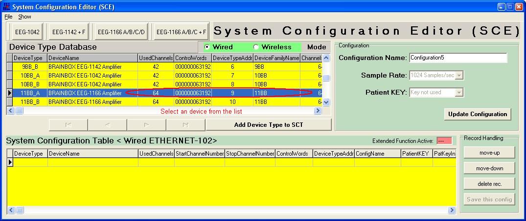 SCE amplifier selected